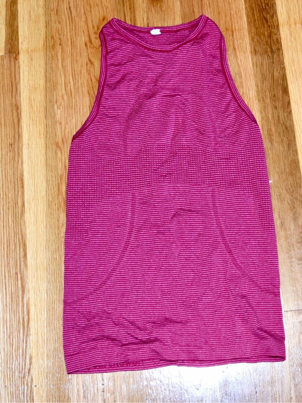 Lululemon athletica Pink Striped Racerback Tank Top Size 4